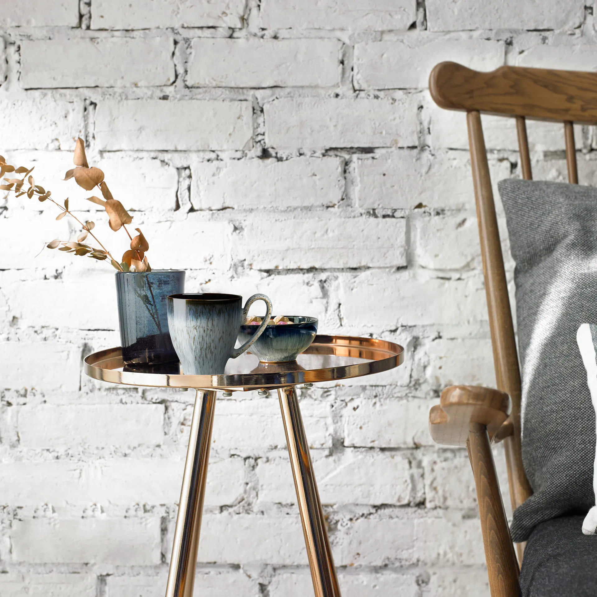 Taza Halo 42 cl, azul-gris-negro Denby