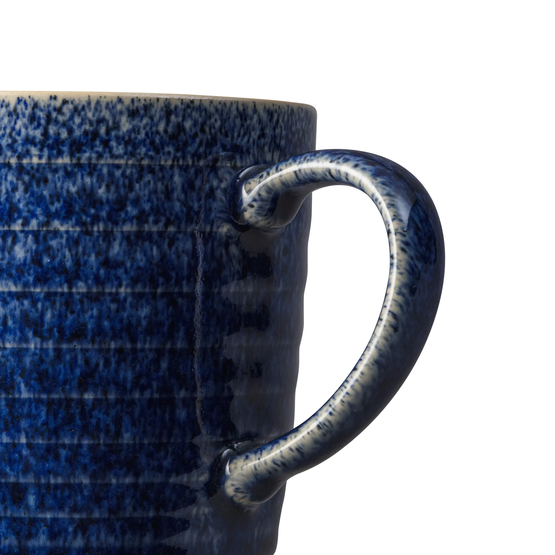 Taza Studio Blue acanalada 40 cl, Cobalt-pebble Denby