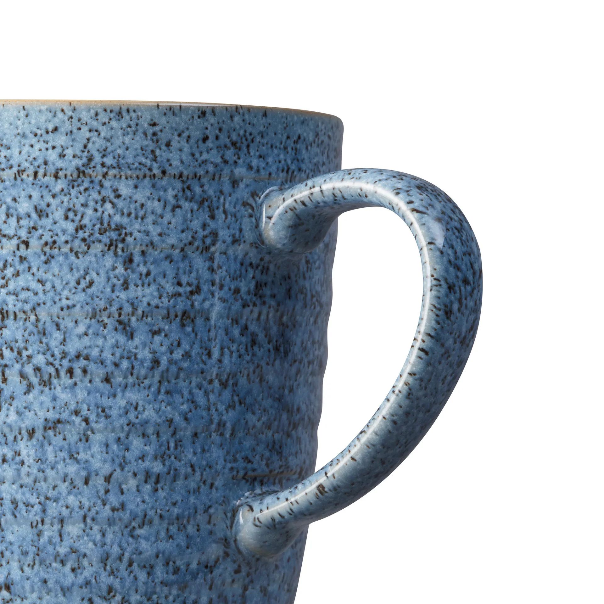 Taza Studio Blue acanalada 40 cl, Flint-chalk Denby