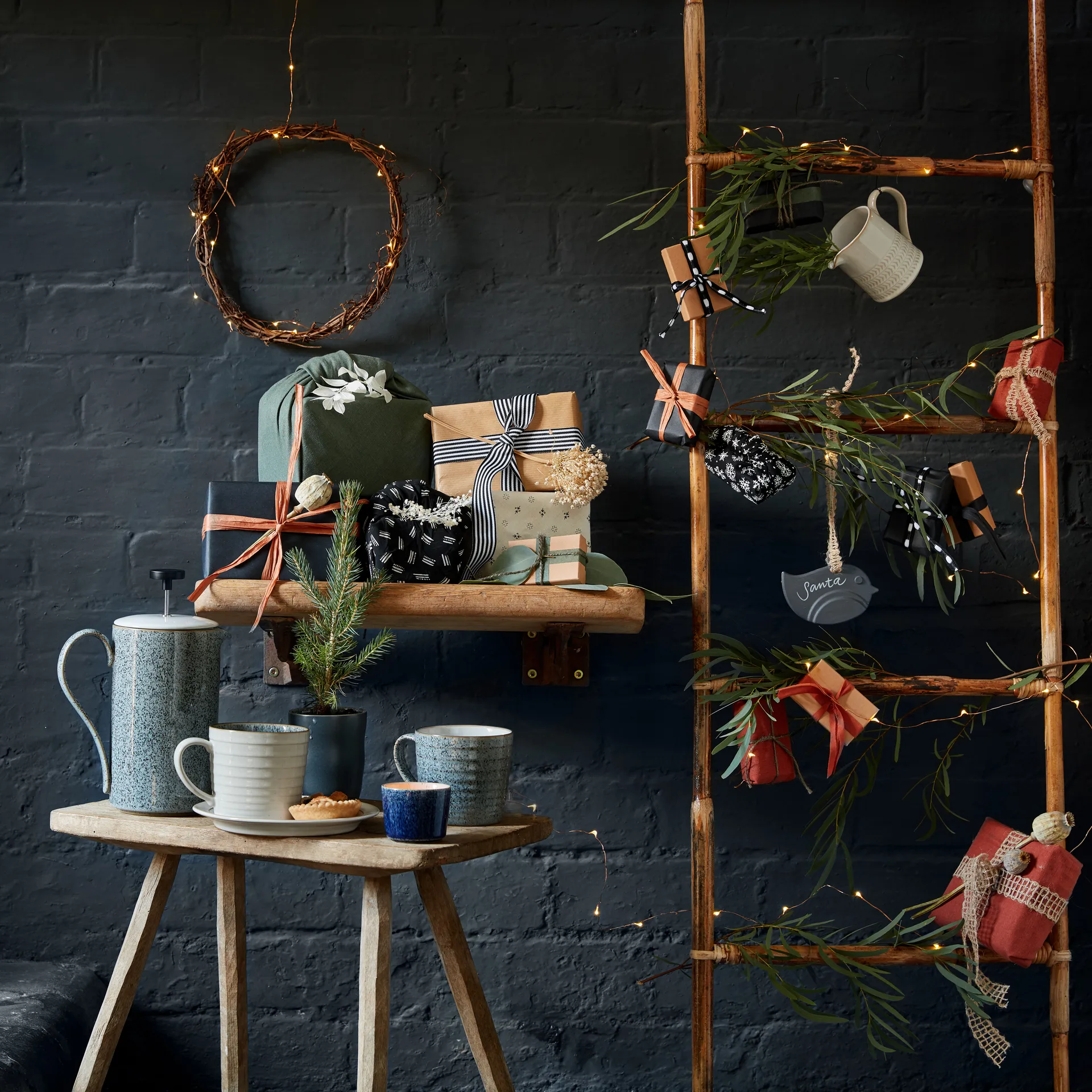 Taza Studio Grey acanalada 40 cl, Granite Denby