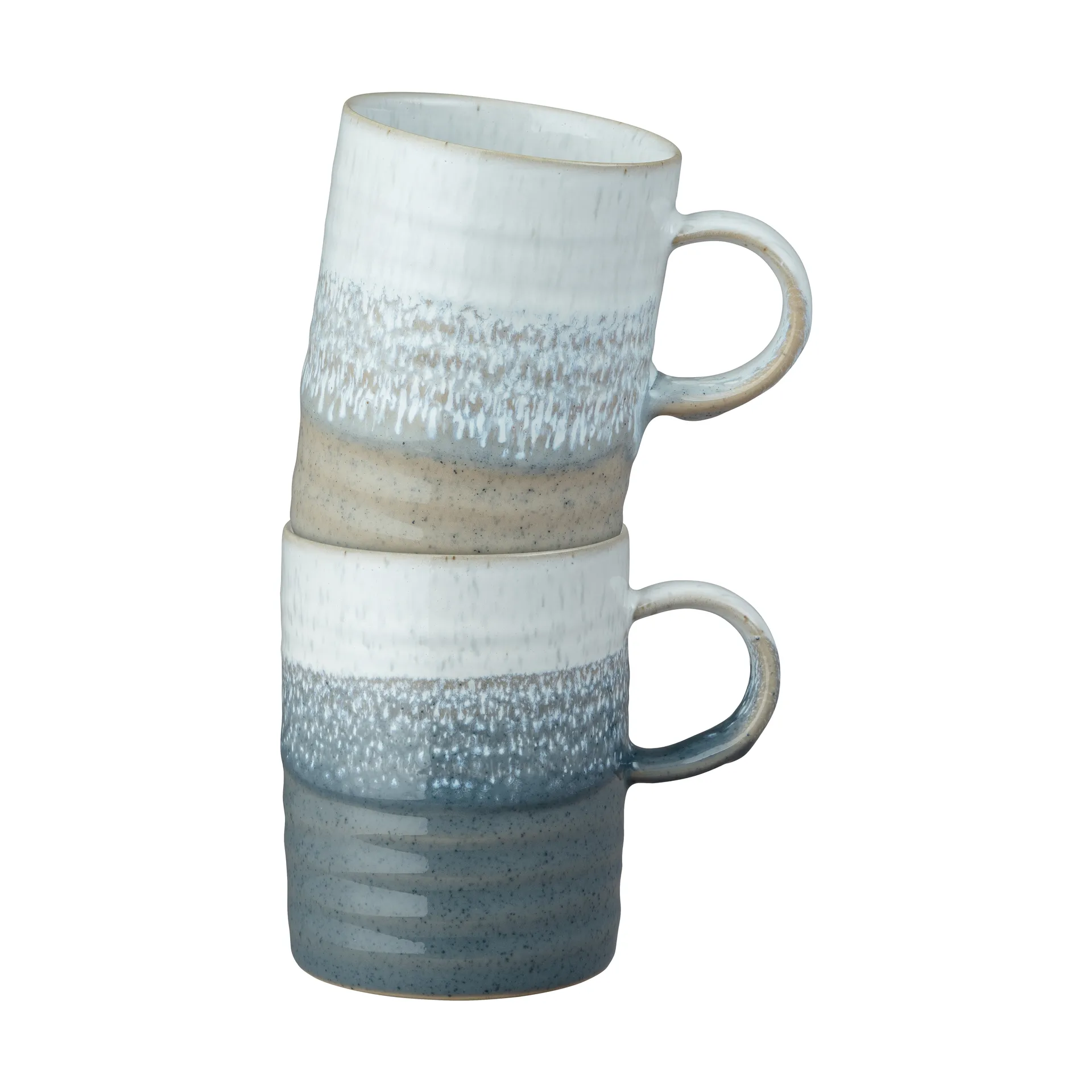 Tazas Kiln Accents 40 cl, 2 piezas, Taupe-slate Denby
