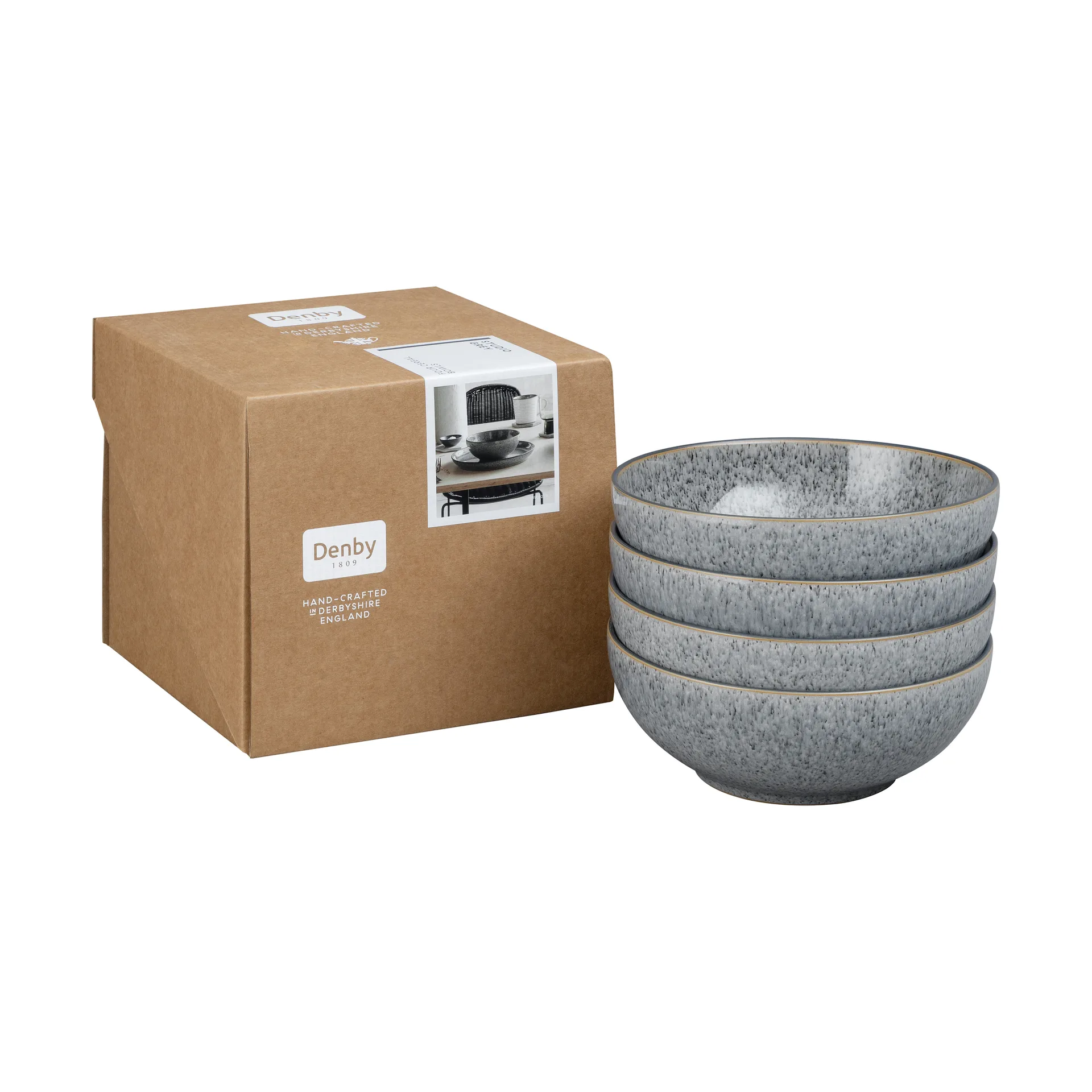 Tazones para cereales Studio Grey coupe 17 cm, Granite Denby