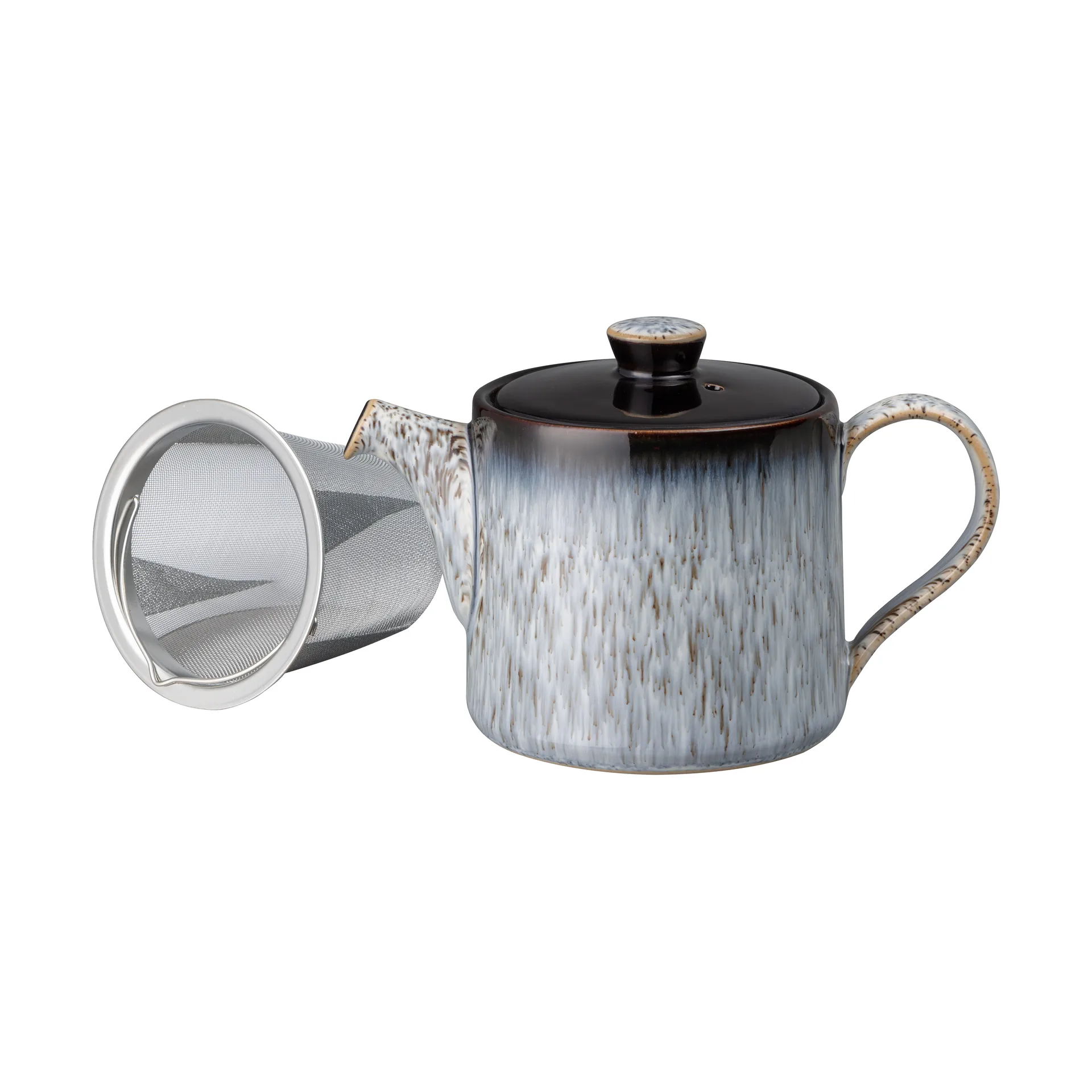 Tetera Halo brew 0,44 l, azul-gris-negro Denby