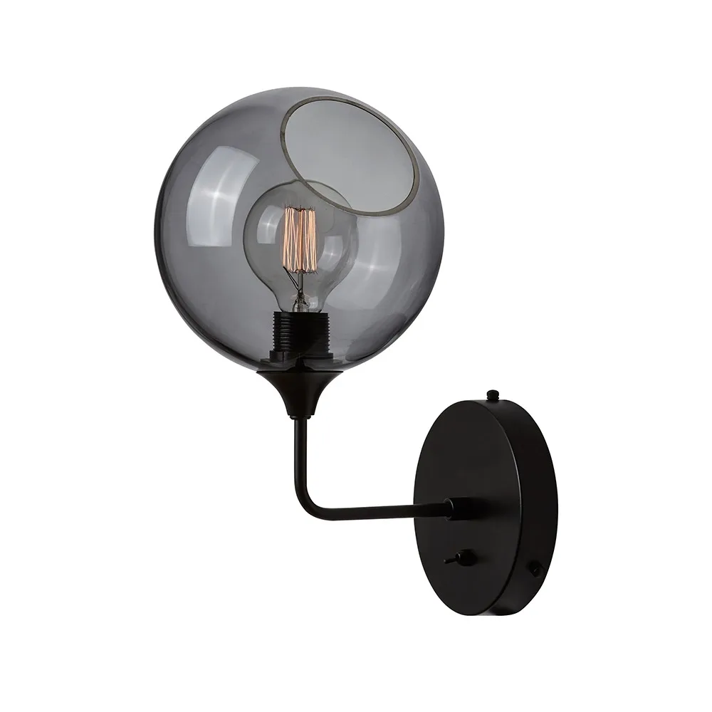 Aplique de pared Ballroom Ø20 cm, Smoke Design By Us