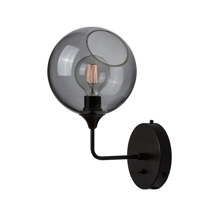 Aplique de pared Ballroom Ø20 cm - Smoke - Design By Us