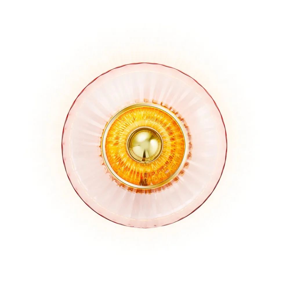 Aplique de pared New Wave Optic Ø26 cm, Rosa Design By Us