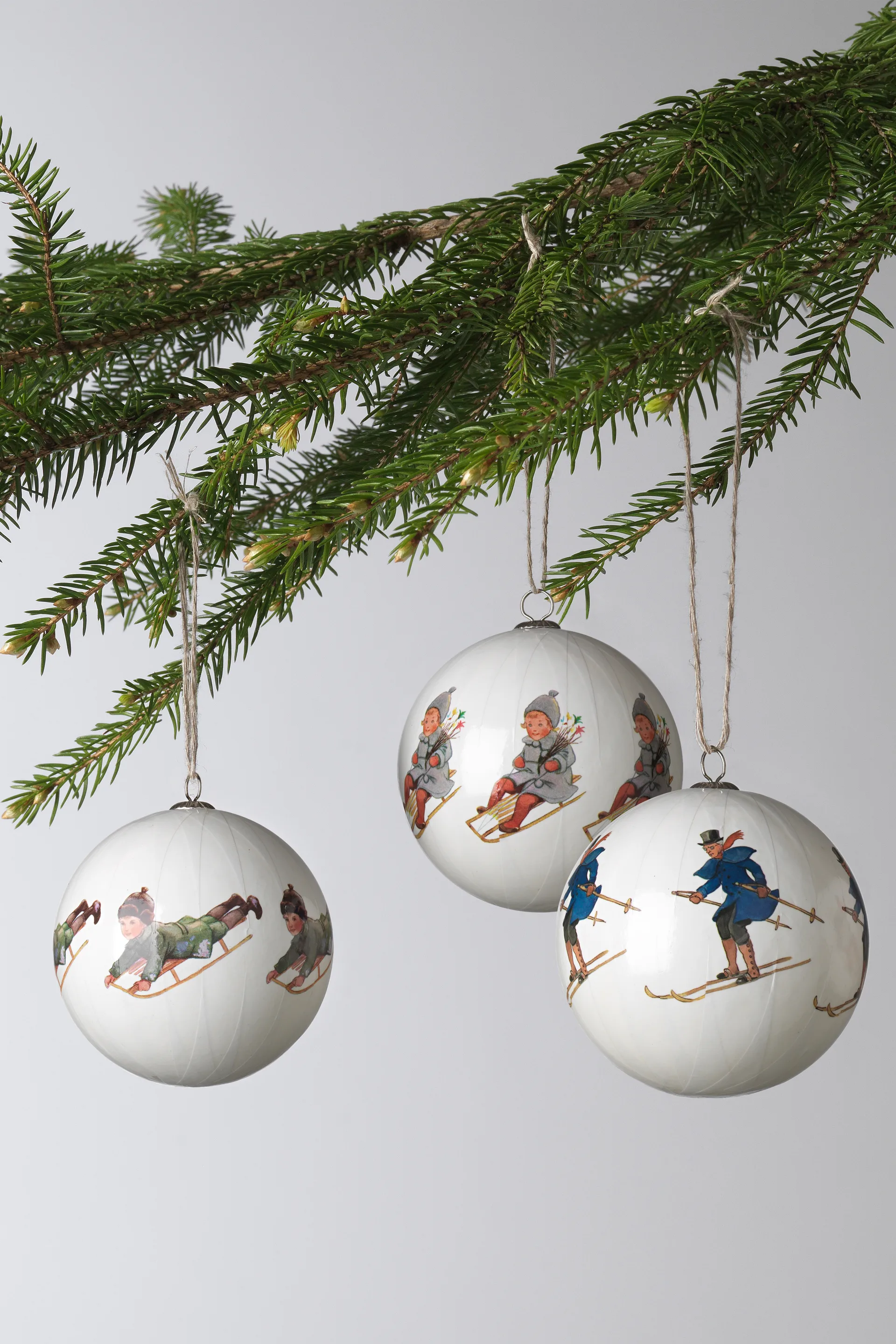 3 Bolas Navidad Elsa Beskow, Set nr 7 Design House Stockholm