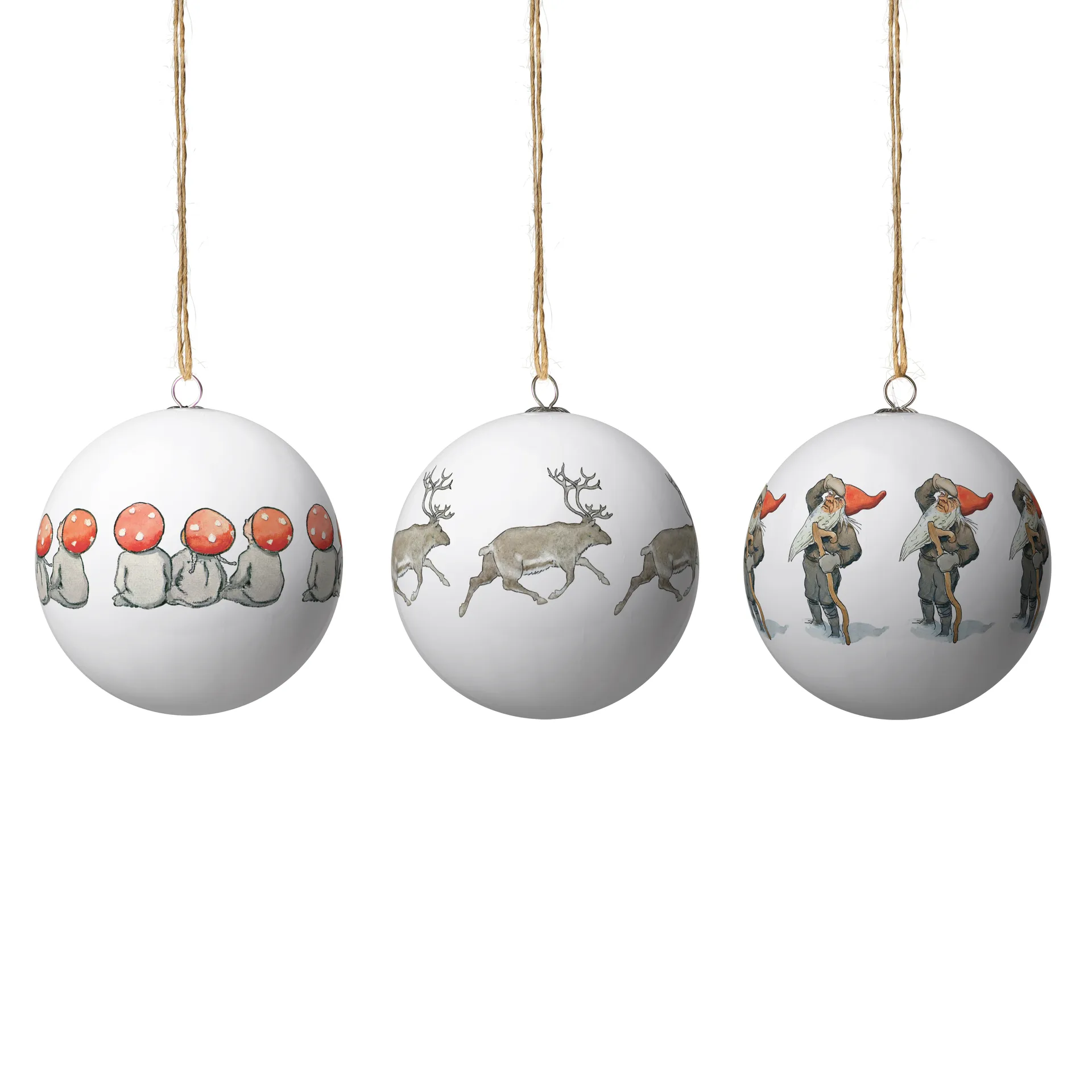3 Bolas Navidad Elsa Beskow, Set nr 8 Design House Stockholm