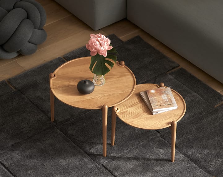 Alfombra Basket gris oscuro, 180x180 cm Design House Stockholm