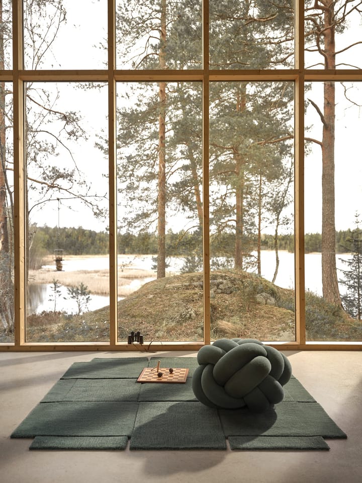 Alfombra Basket verde, 180x180 cm Design House Stockholm