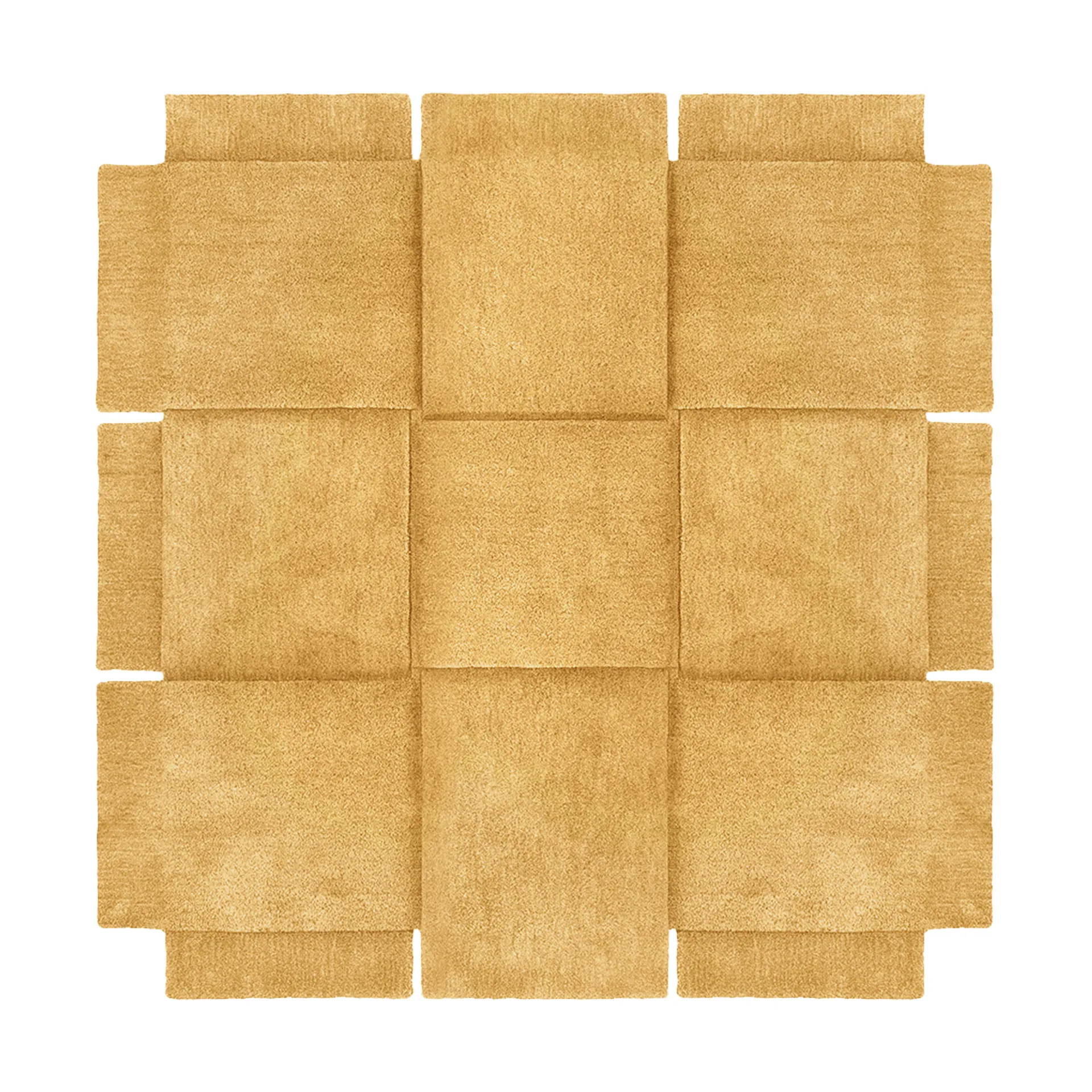 Alfombra Basket yellow ochre, 180x180 cm Design House Stockholm