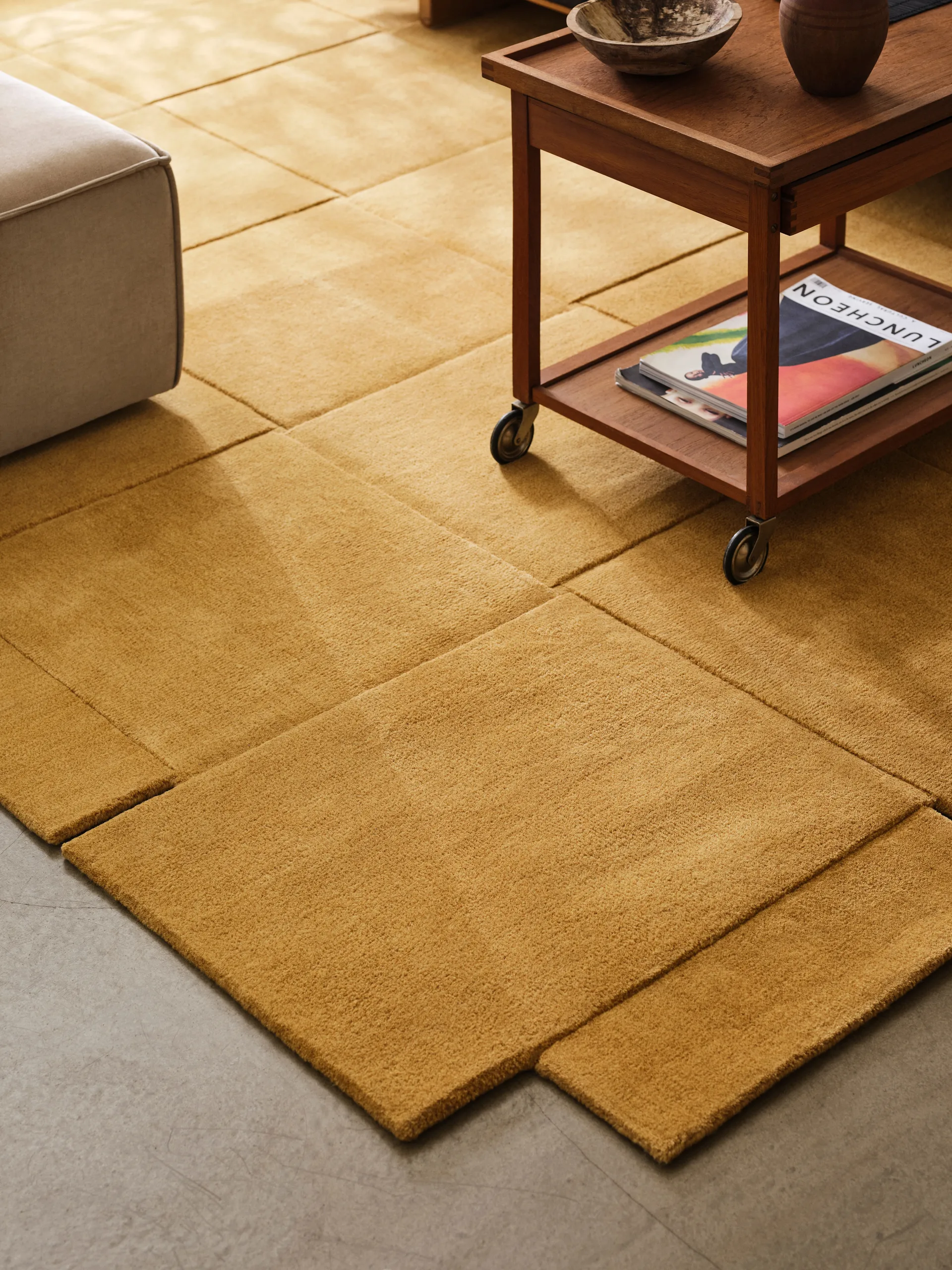 Alfombra Basket yellow ochre, 245x300 cm Design House Stockholm