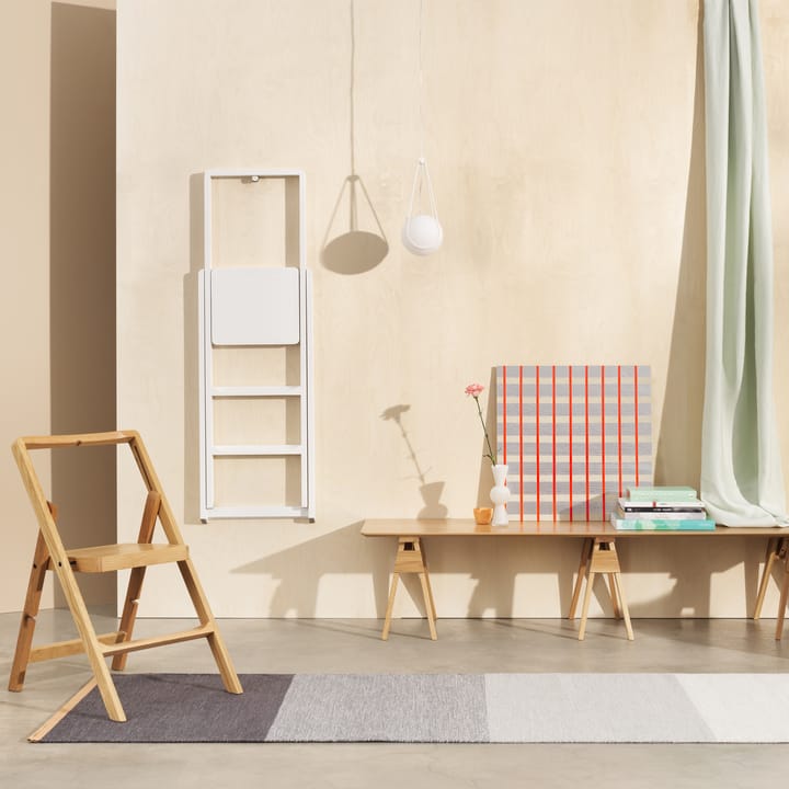 Alfombra Fields, 80x250 cm, Gris-azul Design House Stockholm