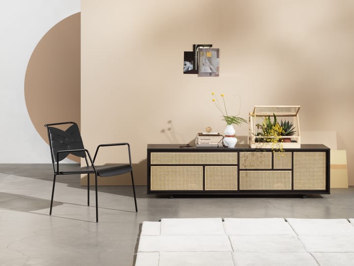 Aparador Air low, Negro, ratán Design House Stockholm