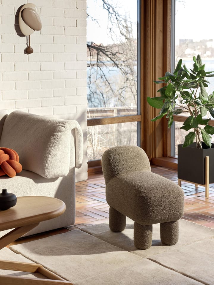 Asiento puff Lulu 36x65 cm, Brown Design House Stockholm