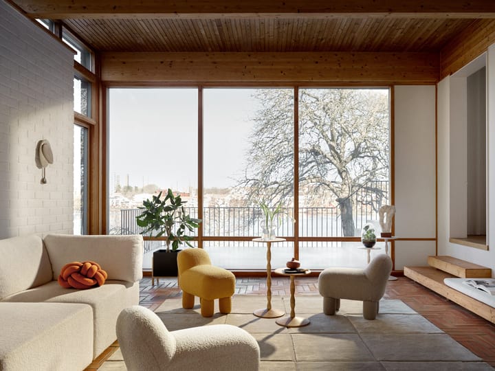 Asiento puff Lulu 36x65 cm, Brown Design House Stockholm