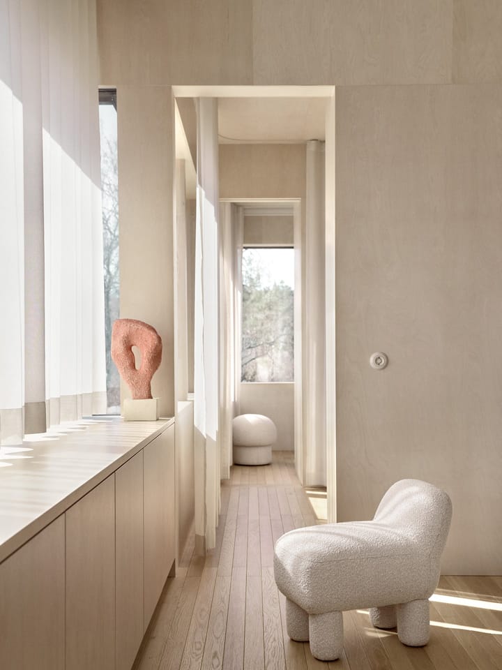 Asiento puff Lulu 36x65 cm, Cream Design House Stockholm