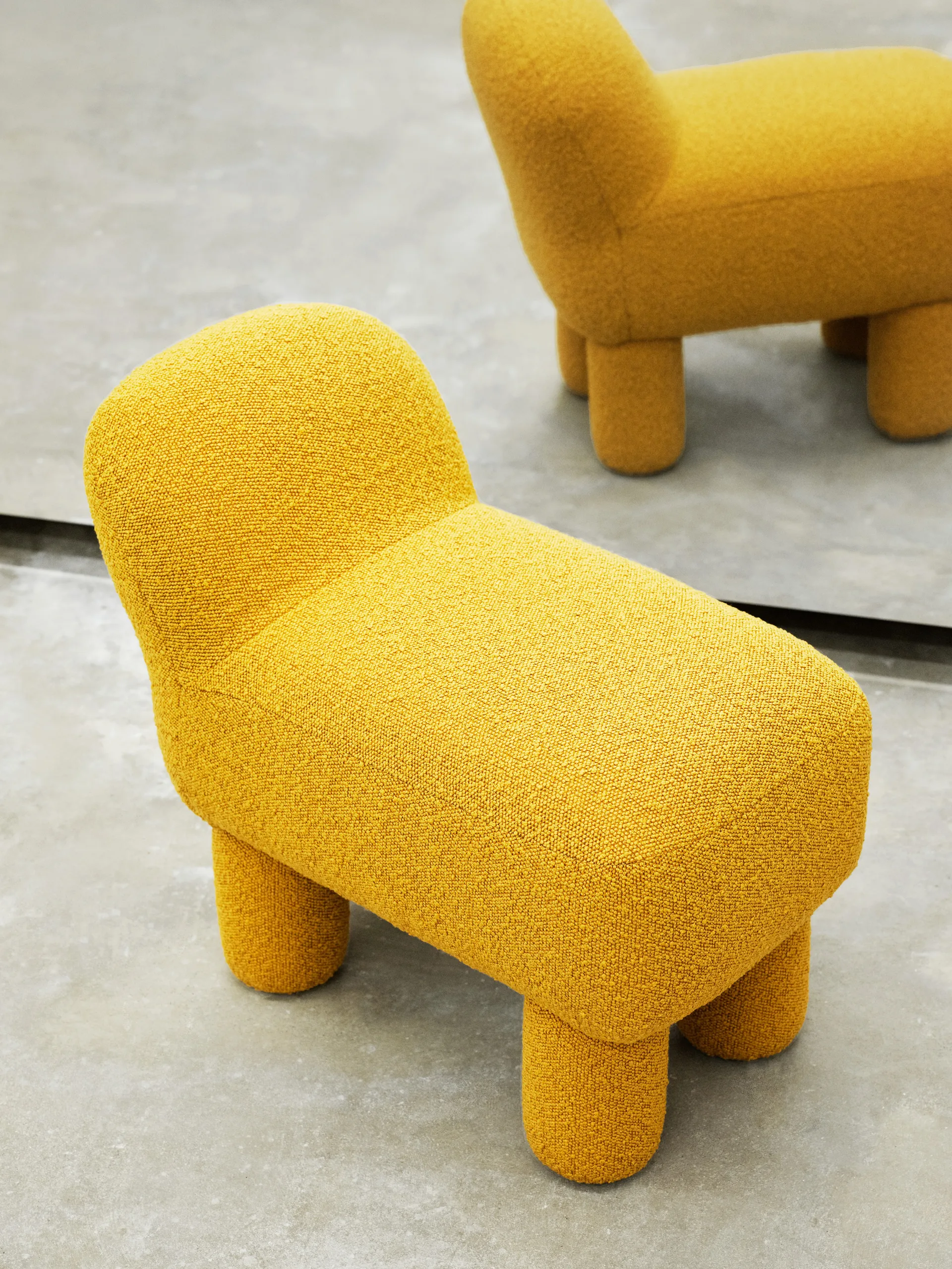 Asiento puff Lulu 36x65 cm, Yellow Design House Stockholm