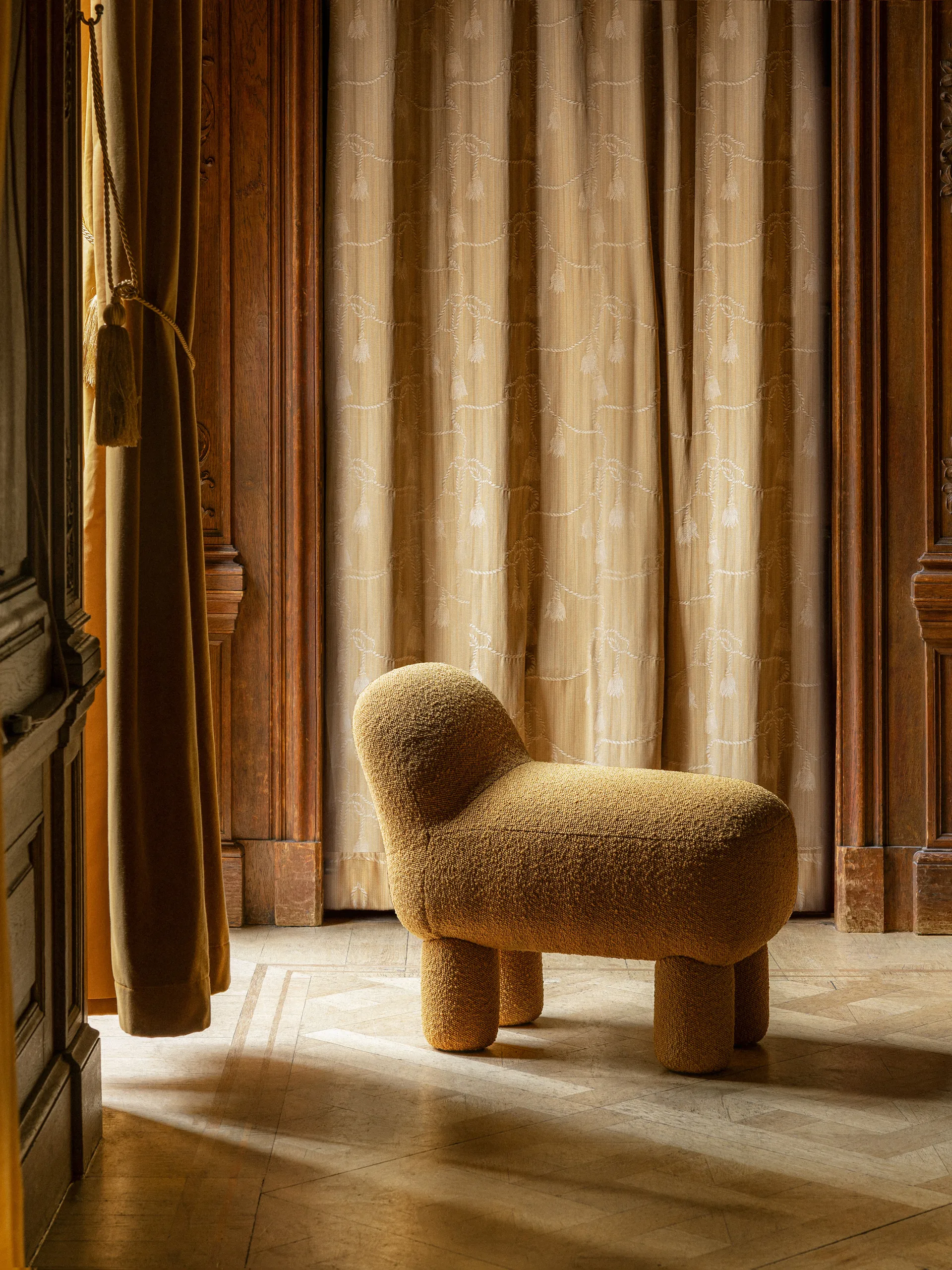 Asiento puff Lulu 36x65 cm, Yellow Design House Stockholm