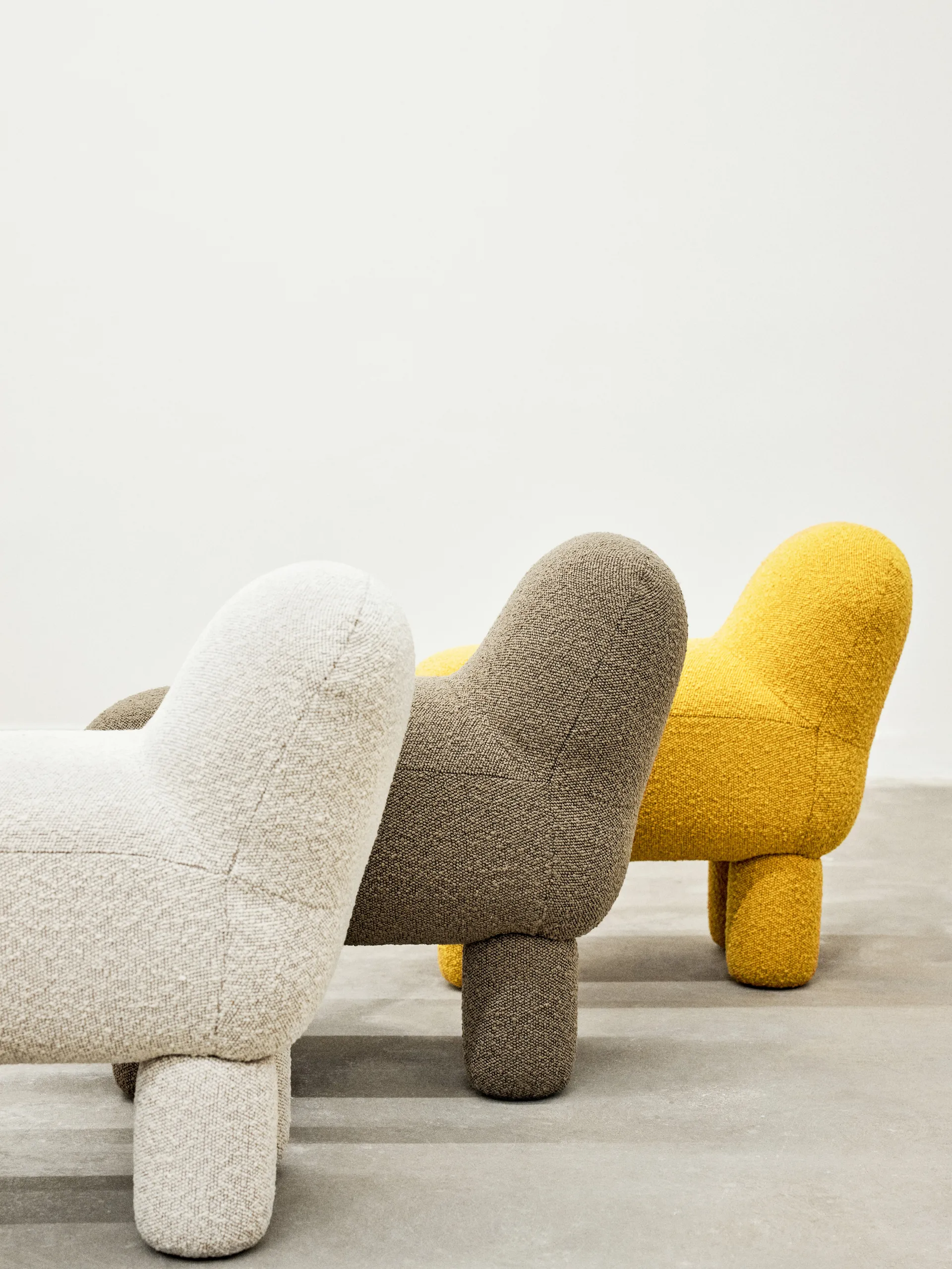 Asiento puff Lulu 36x65 cm, Yellow Design House Stockholm