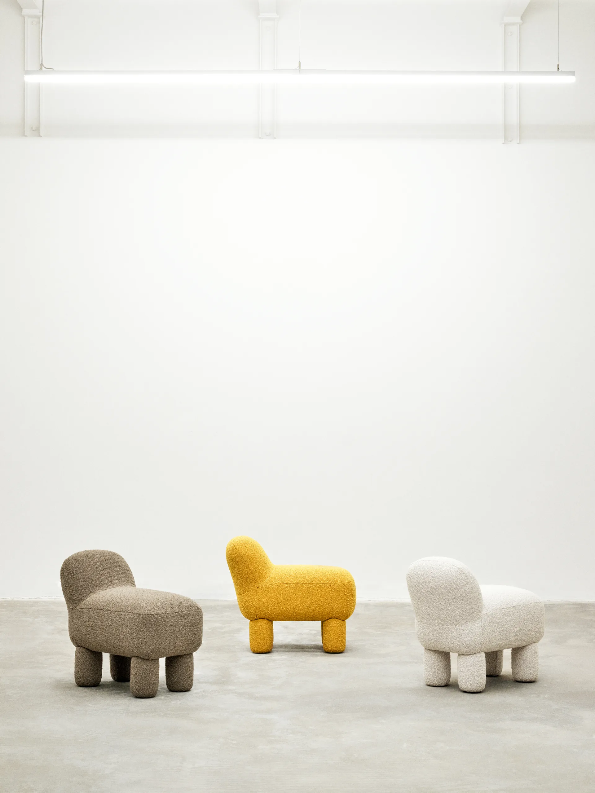 Asiento puff Lulu 36x65 cm, Yellow Design House Stockholm
