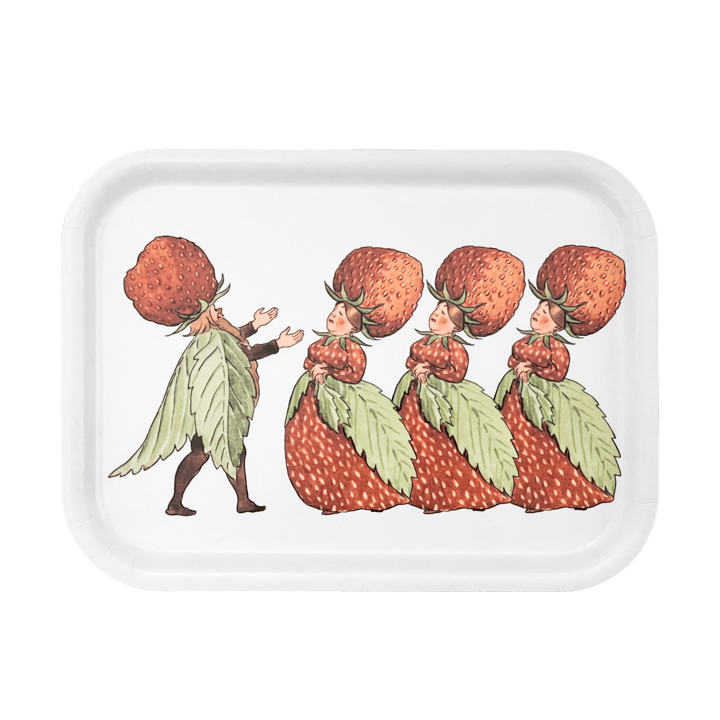 Bandeja The Strawberry Family 20x27 cm - White - Design House Stockholm