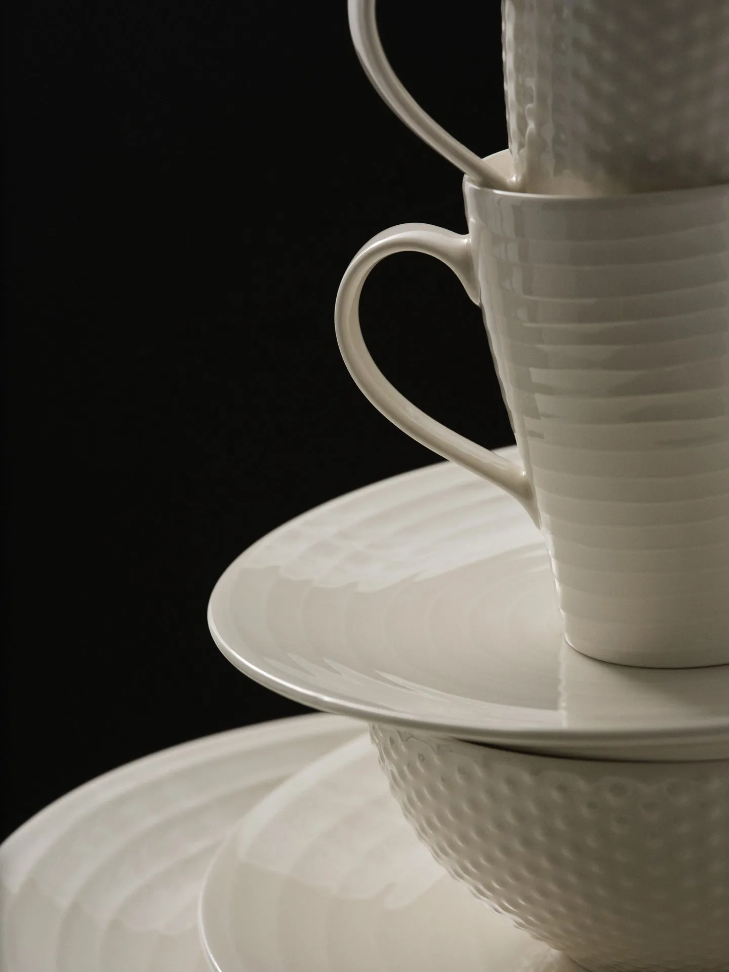 Bol Blond, blanco, rayas Design House Stockholm