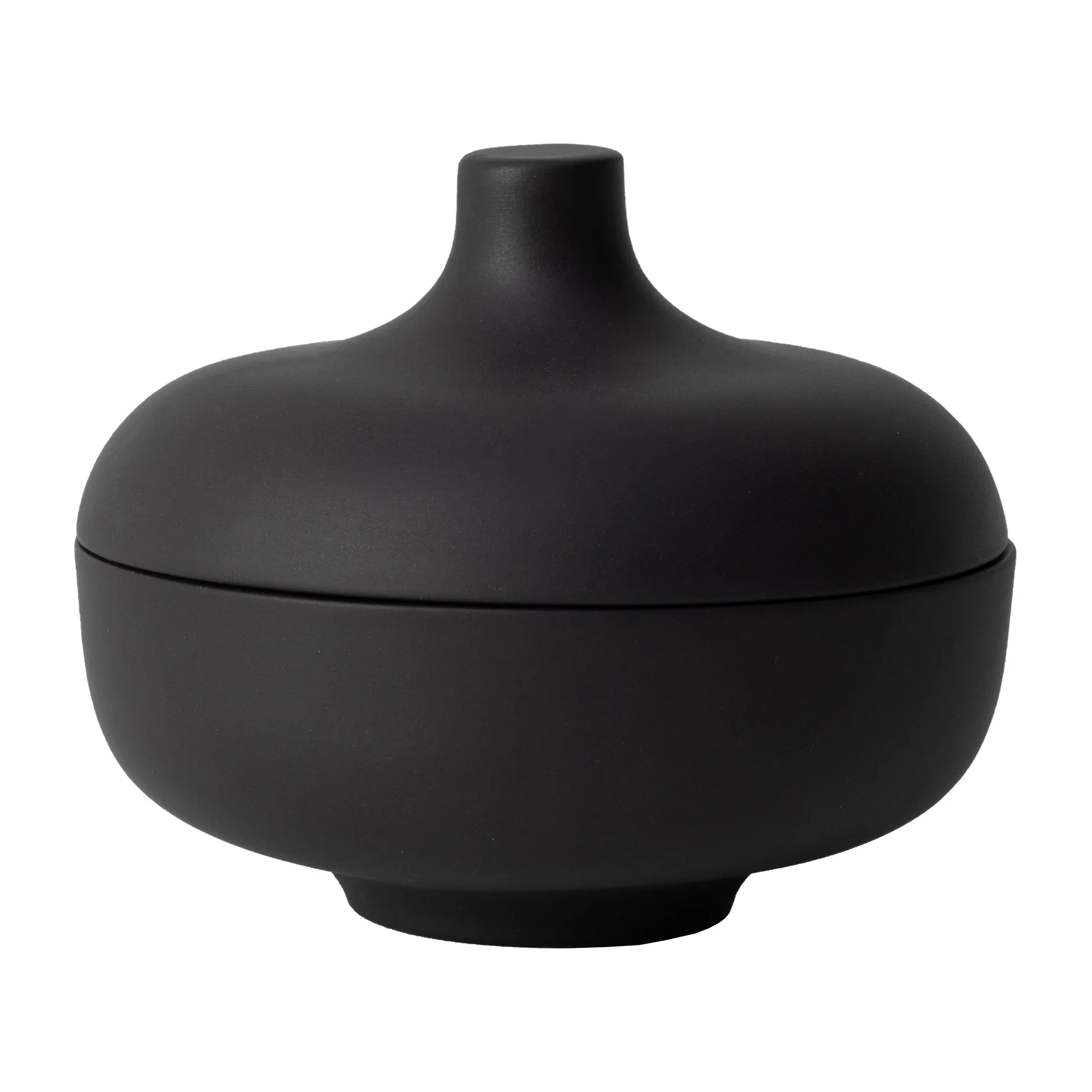 Bol con tapa M Sand Ø12 cm, Black clay Design House Stockholm