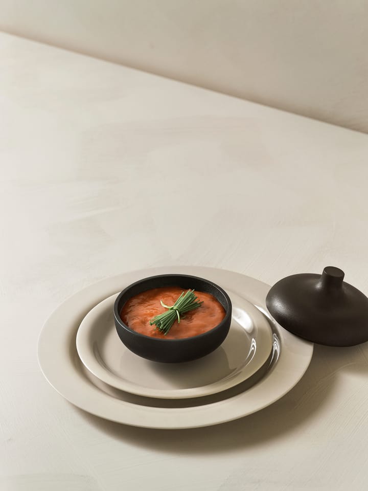 Bol con tapa M Sand Ø12 cm, Black clay Design House Stockholm