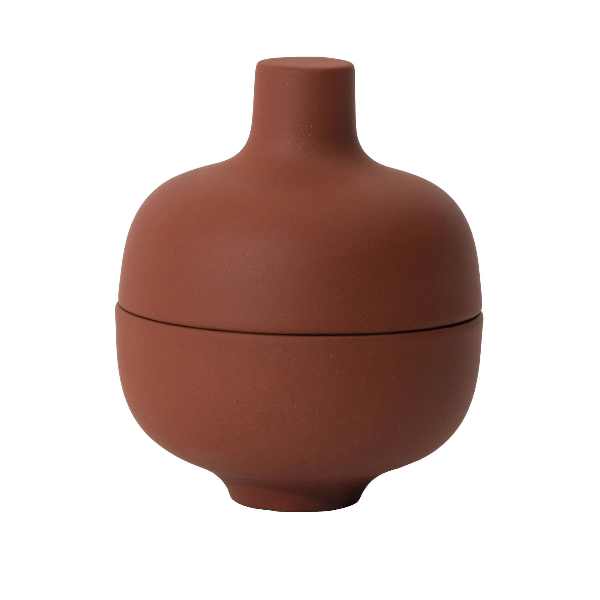 Bol con tapa S Sand Ø8,2 cm, Red clay Design House Stockholm