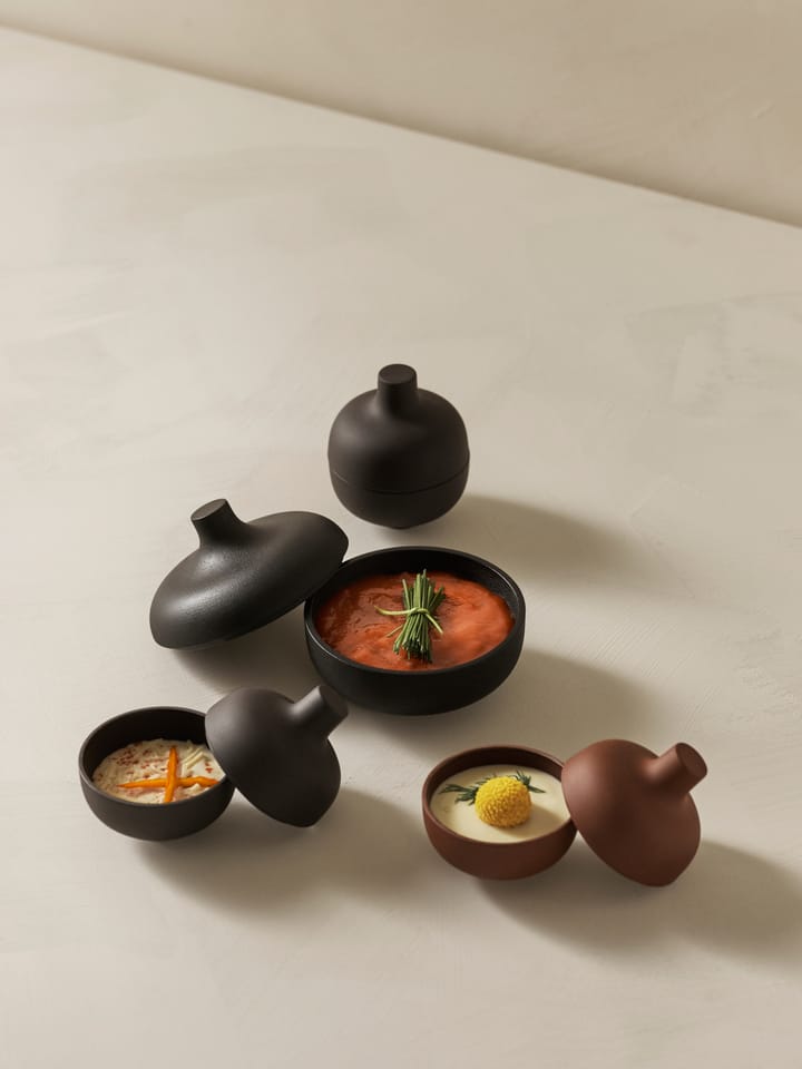 Bol con tapa S Sand Ø8,2 cm, Red clay Design House Stockholm
