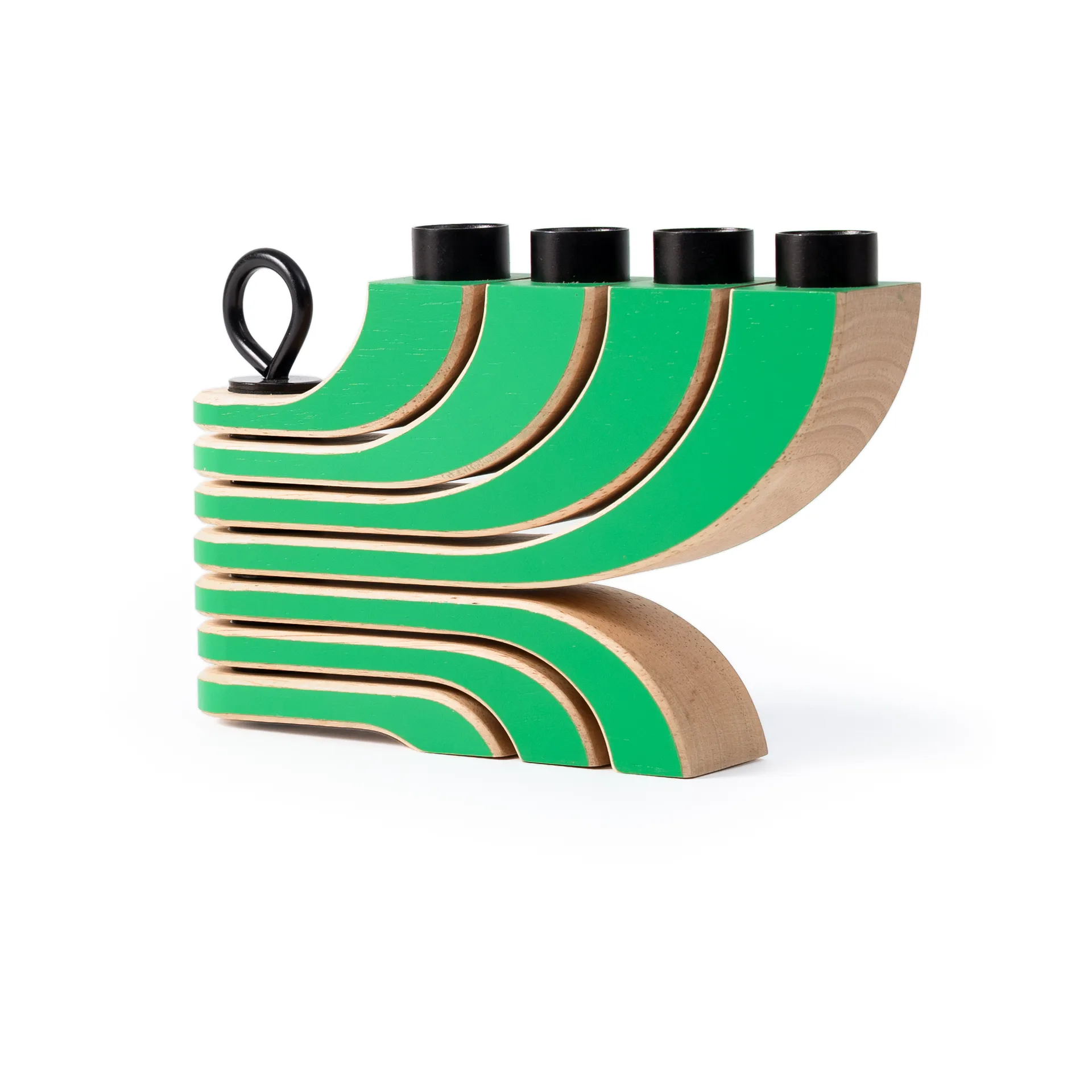 Candelabro Nordic Light, 4 brazos, Verde Design House Stockholm