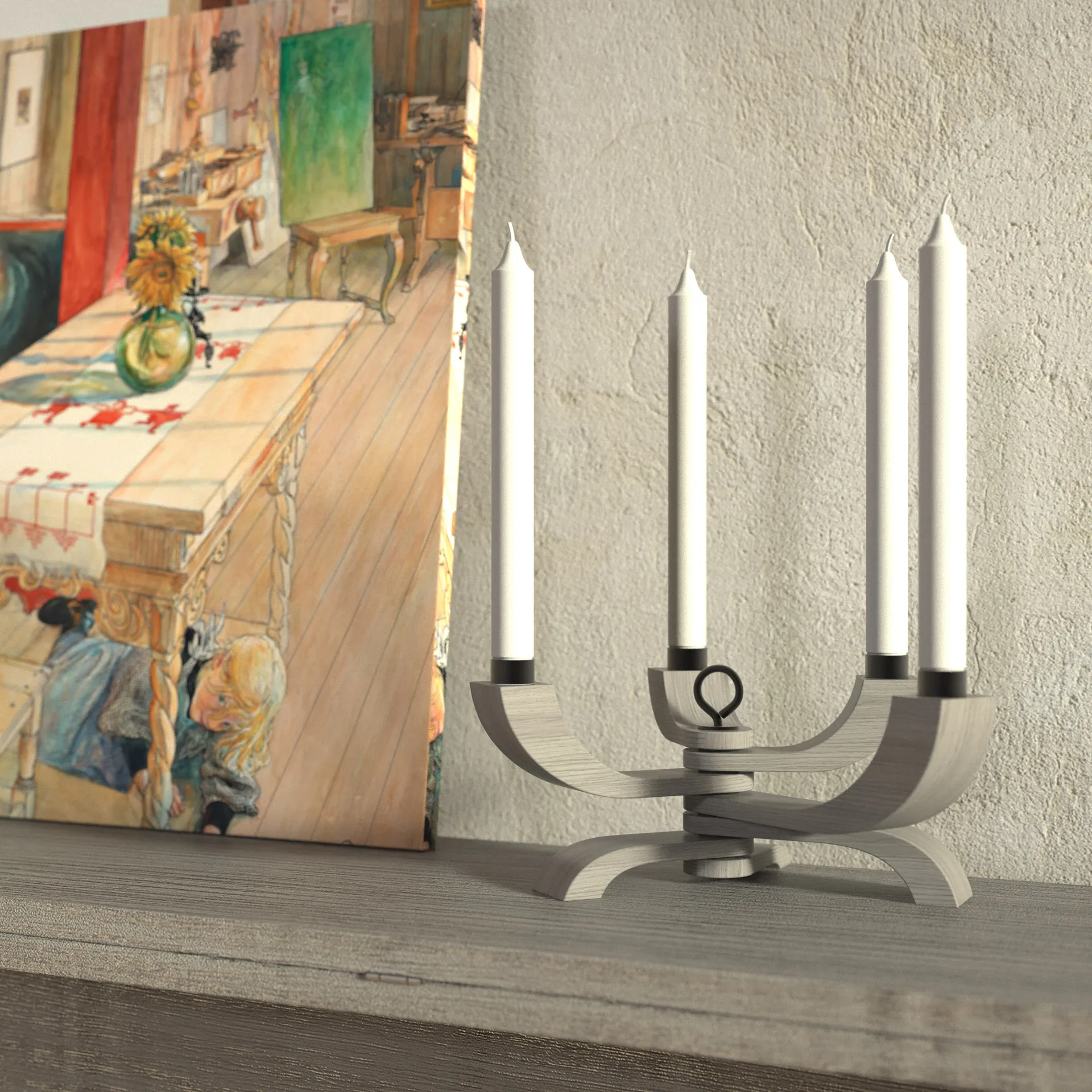 Candelabro Nordic light Limited Edition, gris Design House Stockholm