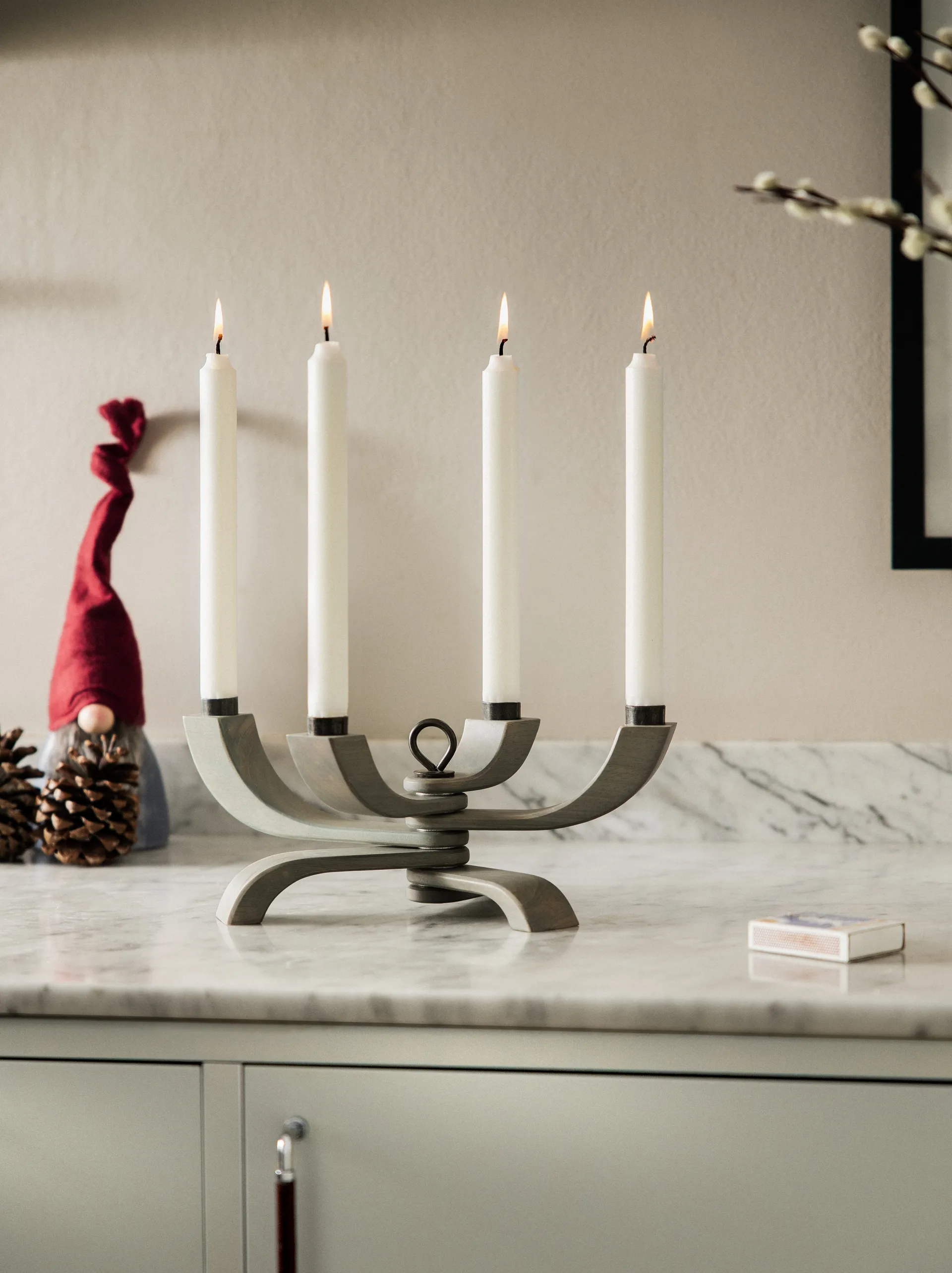 Candelabro Nordic light Limited Edition, gris Design House Stockholm