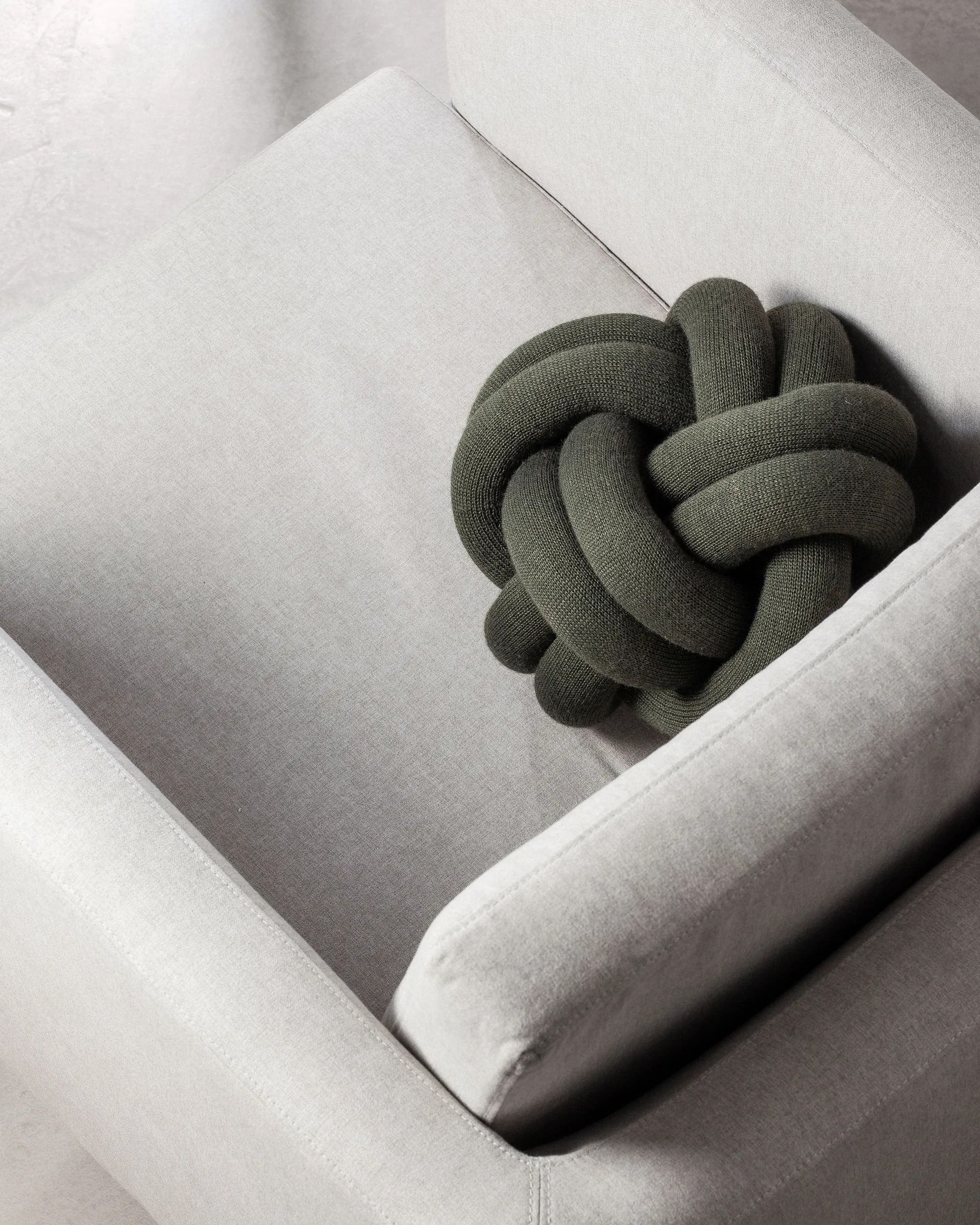 Cojín Knot, Forest green Design House Stockholm