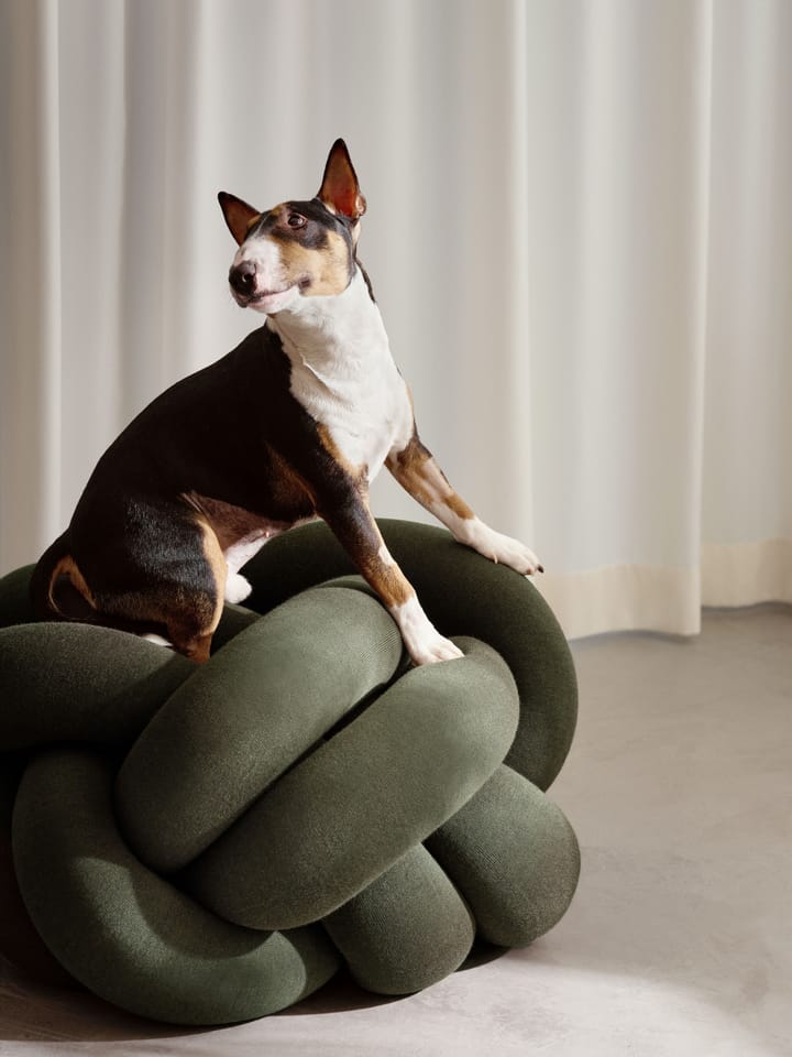Cojín Knot XL, Forest Green Design House Stockholm