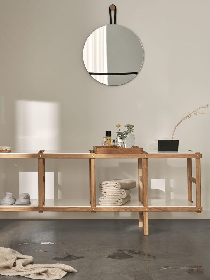 Espejo redondo Lasso, transparente-negro Design House Stockholm