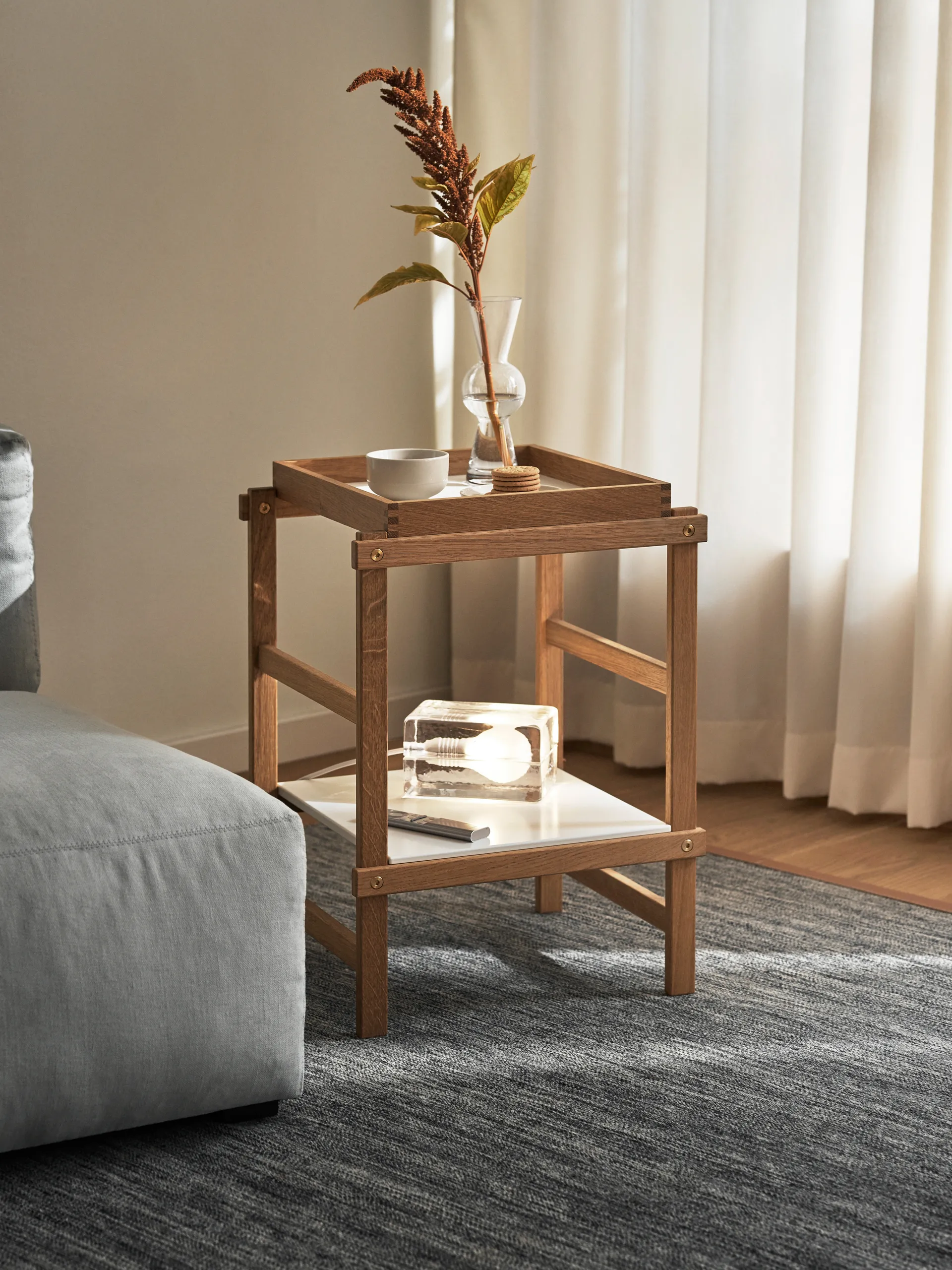 Estante Frame S 58 cm, Roble-blanco Design House Stockholm