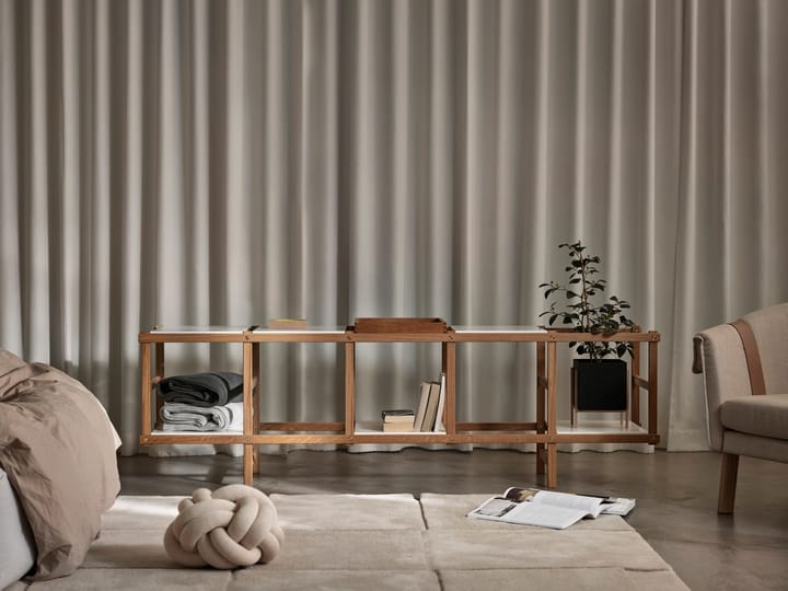 Estantería Frame baja , Roble-blanco Design House Stockholm