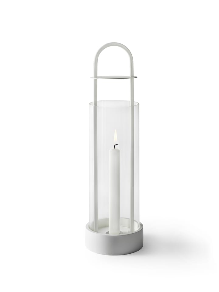 Farol para velas Lotus Hurricane - blanco - Design House Stockholm