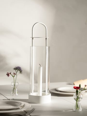 Farol para velas Lotus Hurricane - blanco - Design House Stockholm