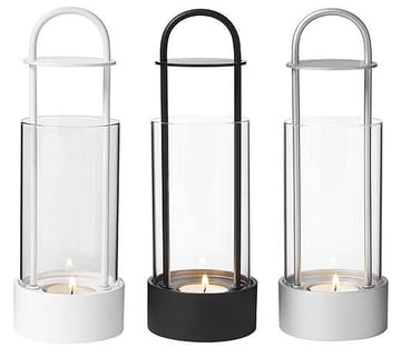 Farol para velas Lotus Hurricane - blanco - Design House Stockholm