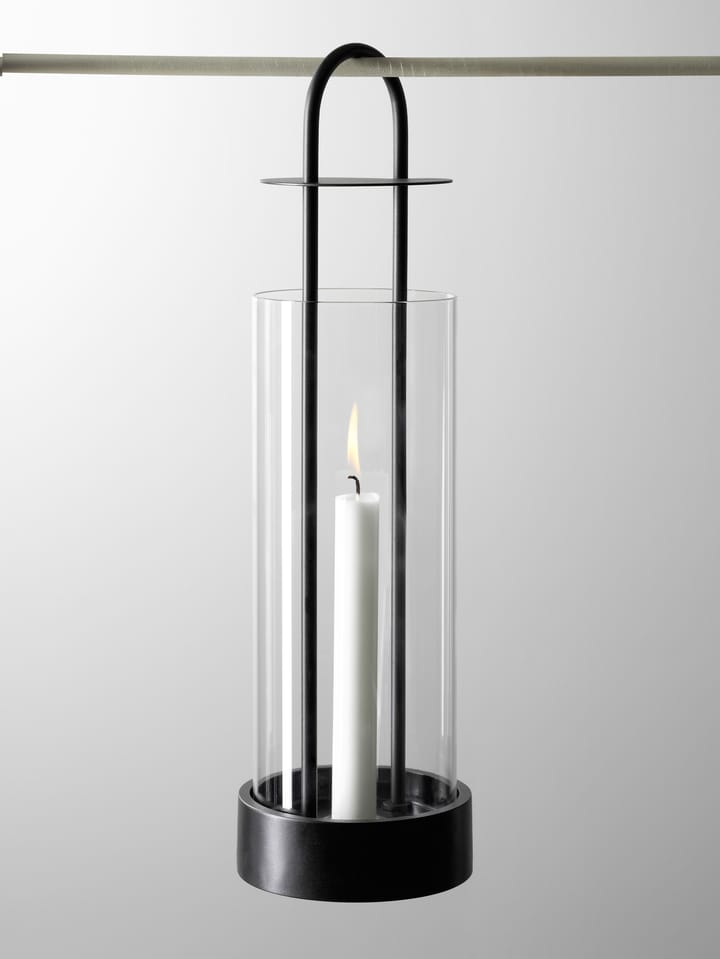 Farol para velas Lotus Hurricane - negro - Design House Stockholm