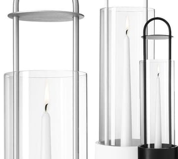 Farol para velas Lotus Hurricane - negro - Design House Stockholm