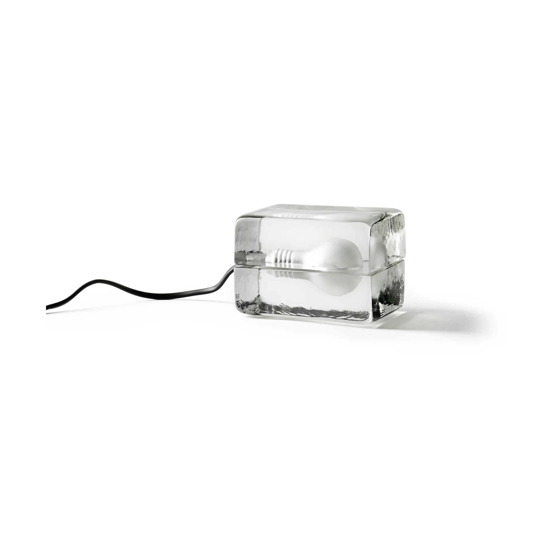 Lámpara de mesa Block Lamp Mini, Transparente, 12x8x7,5 cm Design House Stockholm