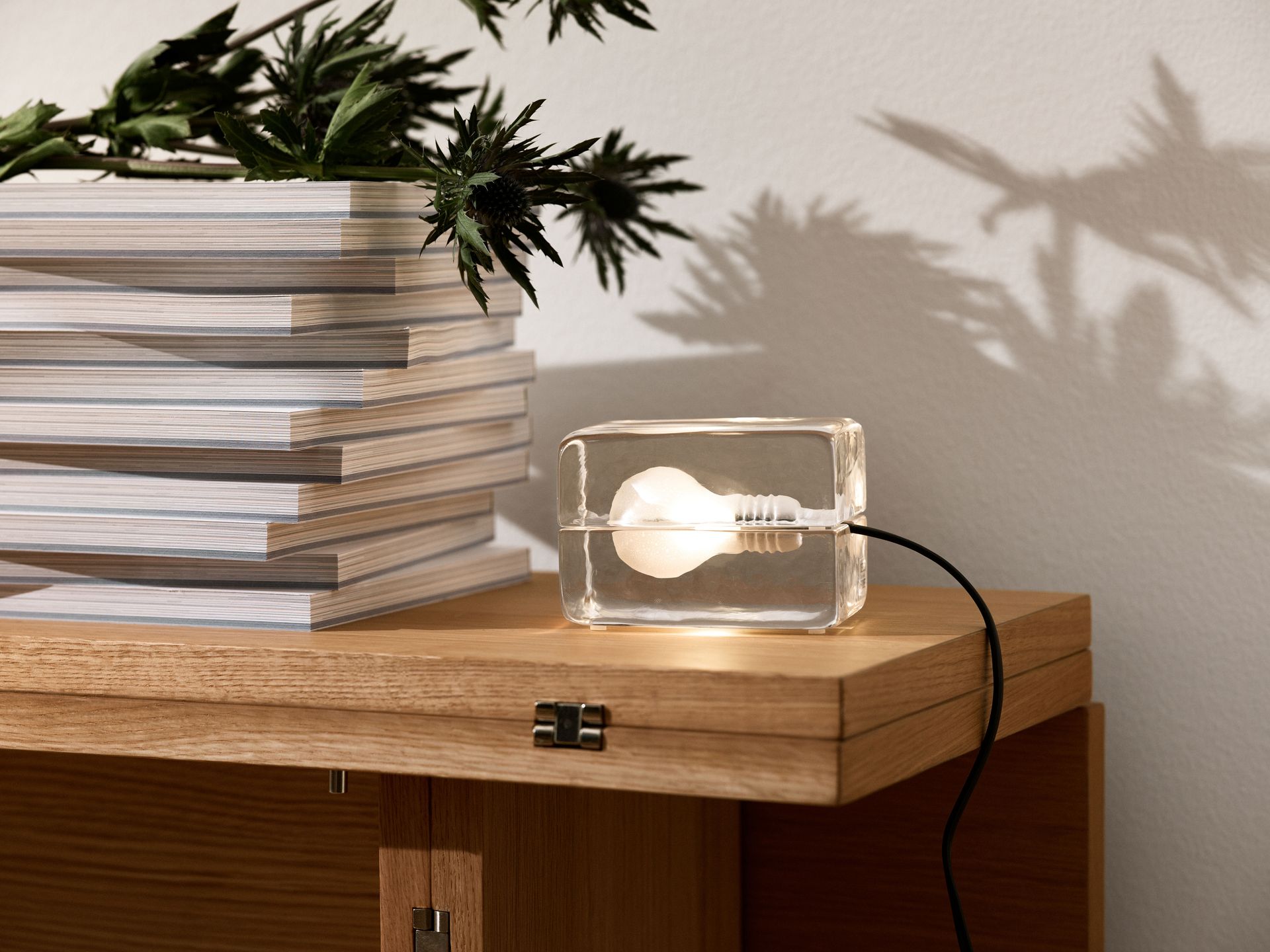 Lámpara de mesa Block Lamp mini, vidrio Design House Stockholm