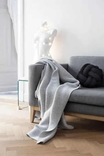Manta Pleece 140x160 cm - Gris claro - Design House Stockholm