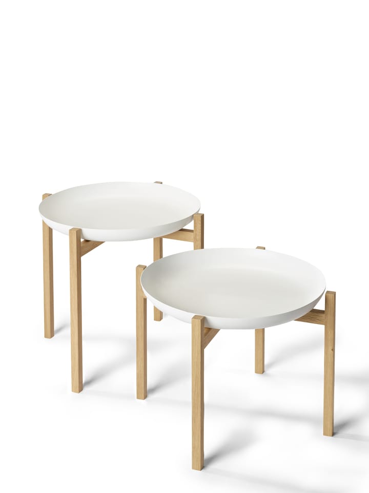 Mesa auxiliar Tablo Table Set - Low white - Design House Stockholm