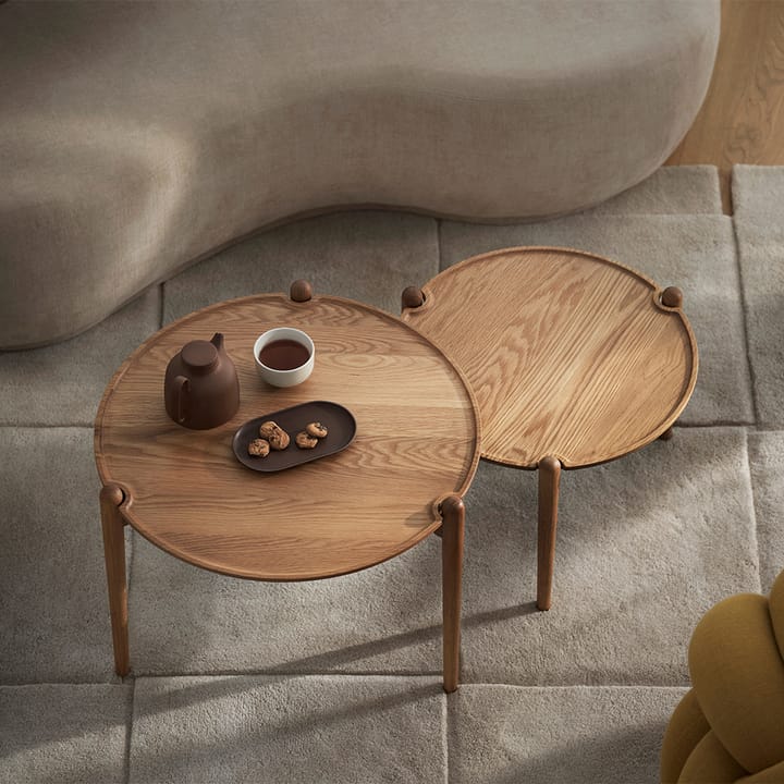 Mesa de centro Aria Ø90 cm, Roble 30 cm Design House Stockholm