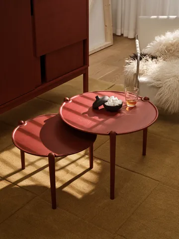 Mesa de centro Aria - Rojo, Ø50 × 37 cm - Design House Stockholm